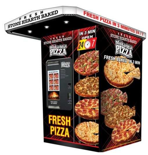 Self Service Automatic Pizza Vending Machine Outdoor