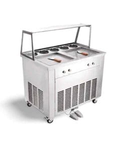 Stir Fried/rolled ice cream machine (double)