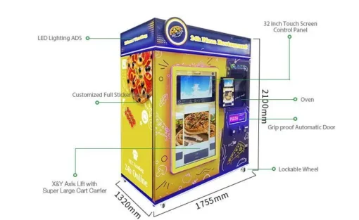 Pizza Vending Machine 32inch Screen