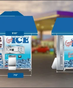 fully automated ice vending machine