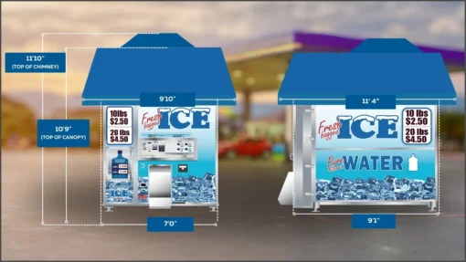 fully automated ice vending machine